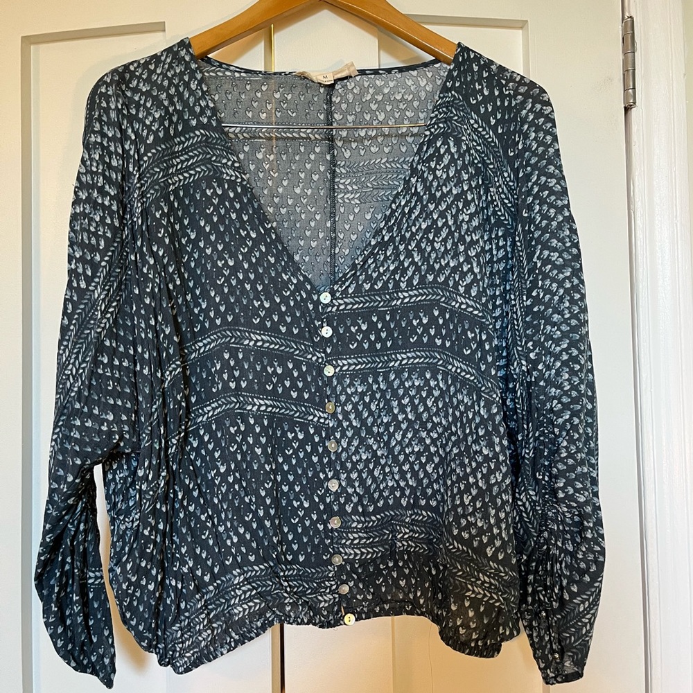 Bohemian Spring Shirt Size Medium